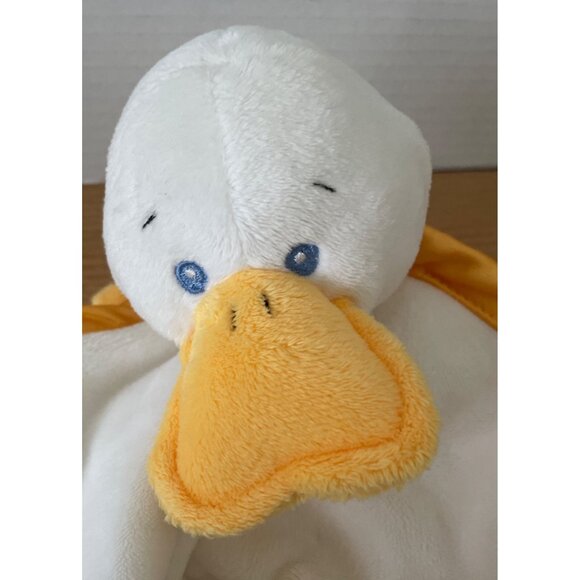 Baby Ganz Duckie Blanket Lovey Plush Security Blanket Duck Head Feet Satin HTF - Picture 5 of 10